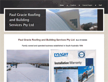 Tablet Screenshot of gracieroofing.com